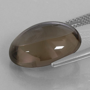 8,88 ctw natürlicher brauner Rauchquarz, Oval Schliff, Transparent