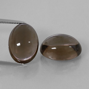  ct natürliche brauner Rauchquarz-Edelsteine, Oval Schliff, Transparent