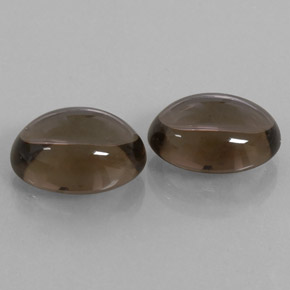  ct natürliche brauner Rauchquarz-Edelsteine, Oval Schliff, Transparent