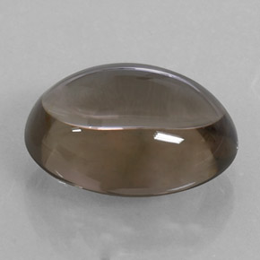 6,43 ctw natürlicher brauner Rauchquarz, Oval Schliff, Transparent