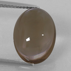 5,88 ctw natürlicher brauner Rauchquarz, Oval Schliff, Transparent