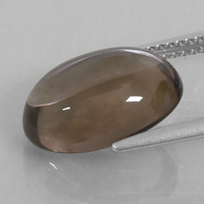 5,88 ctw natürlicher brauner Rauchquarz, Oval Schliff, Transparent
