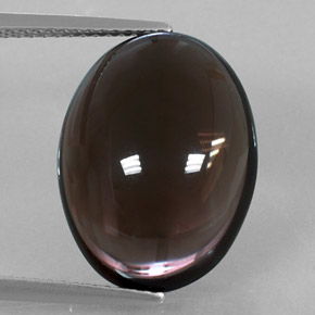11,87 ctw natürlicher brauner Rauchquarz, Oval Schliff, Transparent