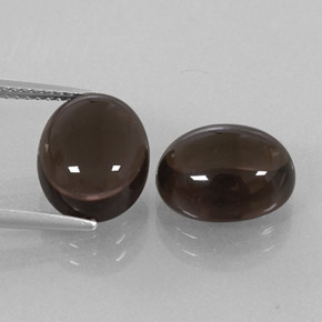  ct natürliche brauner Rauchquarz-Edelsteine, Oval Schliff, Transparent