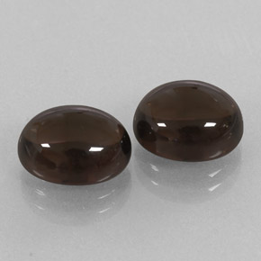  ct natürliche brauner Rauchquarz-Edelsteine, Oval Schliff, Transparent