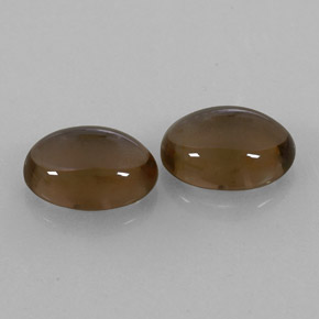  ct natürliche brauner Rauchquarz-Edelsteine, Oval Schliff, Transparent