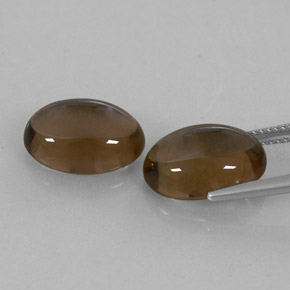  ct natürliche brauner Rauchquarz-Edelsteine, Oval Schliff, Transparent