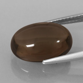 6,70 ctw natürlicher brauner Rauchquarz, Oval Schliff, Transparent