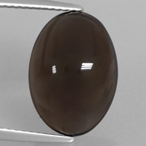 6,71 ctw natürlicher brauner Rauchquarz, Oval Schliff, Transparent