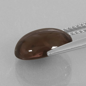 3,06 ctw natürlicher brauner Rauchquarz, Oval Schliff, Transparent