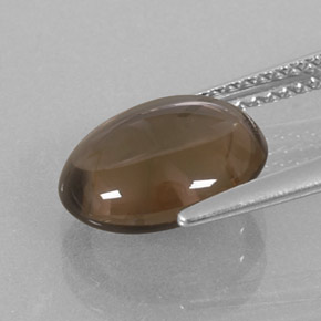 3,11 ctw natürlicher brauner Rauchquarz, Oval Schliff, Transparent