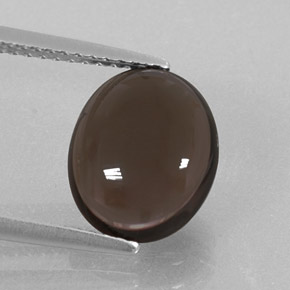 2,88 ctw natürlicher brauner Rauchquarz, Oval Schliff, Transparent