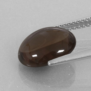 2,88 ctw natürlicher brauner Rauchquarz, Oval Schliff, Transparent