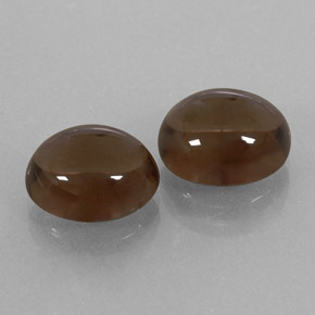  ct natürliche brauner Rauchquarz-Edelsteine, Oval Schliff, Transparent