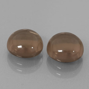  ct natürliche brauner Rauchquarz-Edelsteine, Rundschliff, Transparent