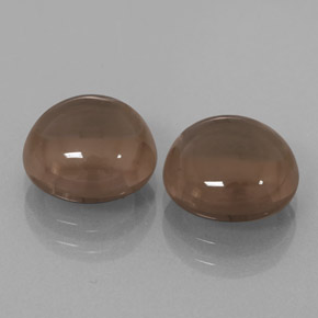  ct natürliche brauner Rauchquarz-Edelsteine, Rundschliff, Transparent