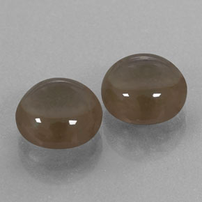  ct natürliche brauner Rauchquarz-Edelsteine, Rundschliff, Transparent