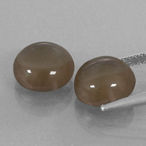  ct natürliche brauner Rauchquarz-Edelsteine, Rundschliff, Transparent