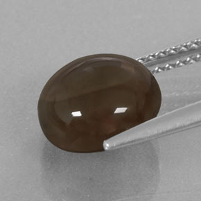 3,38 ctw natürlicher brauner Rauchquarz, Rundschliff, Transparent