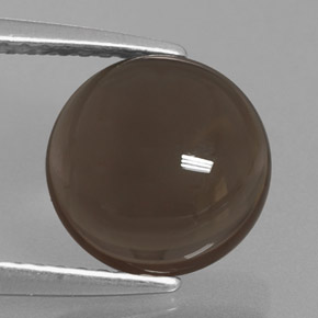 2,66 ctw natürlicher brauner Rauchquarz, Rundschliff, Transparent