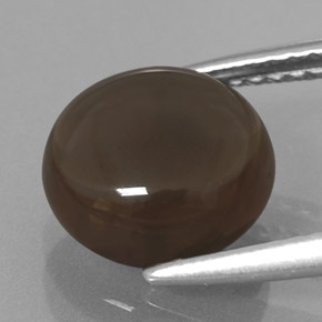 2,66 ctw natürlicher brauner Rauchquarz, Rundschliff, Transparent