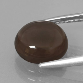 9,17 ctw natürlicher rauchbraun Rauchquarz, Rund Schliff, Transparent