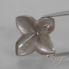 8.80ct Natürlicher Sehr helles Braun Rauchquarz, Blumen-Schliff, Transparent / Lichtdurchlässig