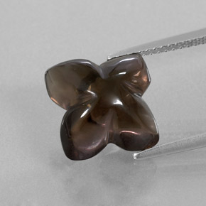 6,63 ctw natürlicher brauner Rauchquarz, Transparent, Transparent / Lichtdurchlässig