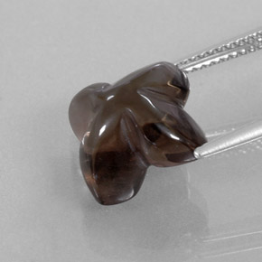 6,63 ctw natürlicher brauner Rauchquarz, Transparent, Transparent / Lichtdurchlässig