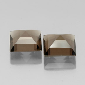  ct natürliche brauner Rauchquarz-Edelsteine, Quadrat, VVS-VS