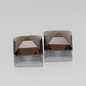  ct natürliche brauner Rauchquarz-Edelsteine, Quadrat, VVS-VS
