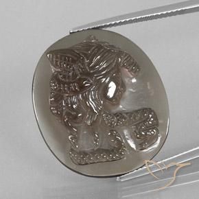 9,17 ctw natürlicher Hellbraun Rauchquarz, Oval, Transparent