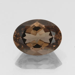 8,99 ctw natürlicher brauner Rauchquarz, Oval Schliff, VS