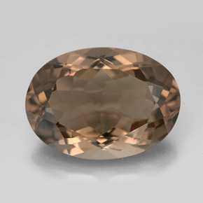 11,40 ctw natürlicher brauner Rauchquarz, Oval Schliff, VS