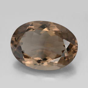 11,40 ctw natürlicher brauner Rauchquarz, Oval Schliff, VS