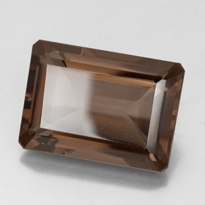 9,17 ctw natürlicher Braun Rauchquarz, Smaragdschliff, VVS-VS