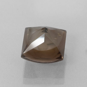 4,37 ctw natürlicher brauner Rauchquarz, Quadrat, Transparent