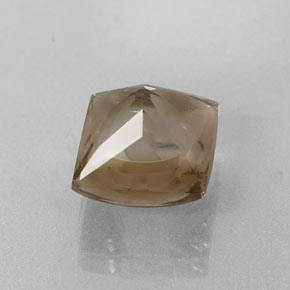 4,20 ctw natürlicher brauner Rauchquarz, Quadrat, Transparent