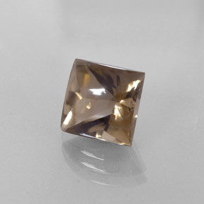 4,51 ctw natürlicher brauner Rauchquarz, Quadrat, Transparent