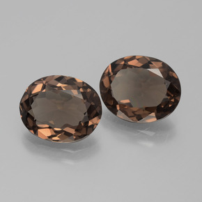  ct natürliche brauner Rauchquarz-Edelsteine, Oval Schliff, VS