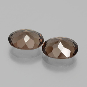  ct natürliche brauner Rauchquarz-Edelsteine, Oval Schliff, VS