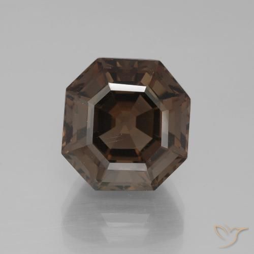 9.97ct Natürlicher Umbrabraun Rauchquarz, Smaragdschliff, VVS-VS