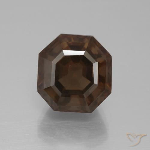 9.02ct Natürlicher Umbrabraun Rauchquarz, Smaragdschliff, VS
