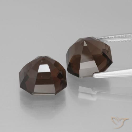 10.34 ct natürliche Hickory Braun Rauchquarz-Edelsteine, Oktagonschliff, VVS-VS