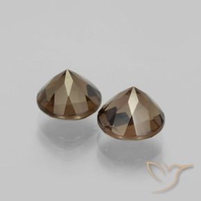 3.98 ct natürliche Warmes Braun Rauchquarz-Edelsteine, Runden, VVS-VS