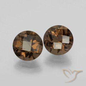 3.79 ct natürliche Schokoladenbraun Rauchquarz-Edelsteine, Runden, VS