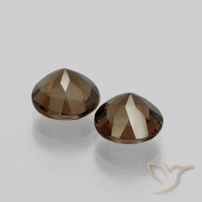 3.79 ct natürliche Schokoladenbraun Rauchquarz-Edelsteine, Runden, VS