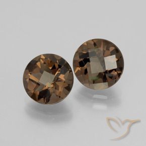 3.65 ct natürliche Lebkuchen braun Rauchquarz-Edelsteine, Runden, VVS-VS