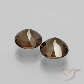 3.65 ct natürliche Lebkuchen braun Rauchquarz-Edelsteine, Runden, VVS-VS