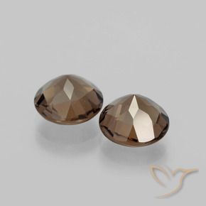 3.37 ct natürliche Hickory Braun Rauchquarz-Edelsteine, Runden, VVS-VS